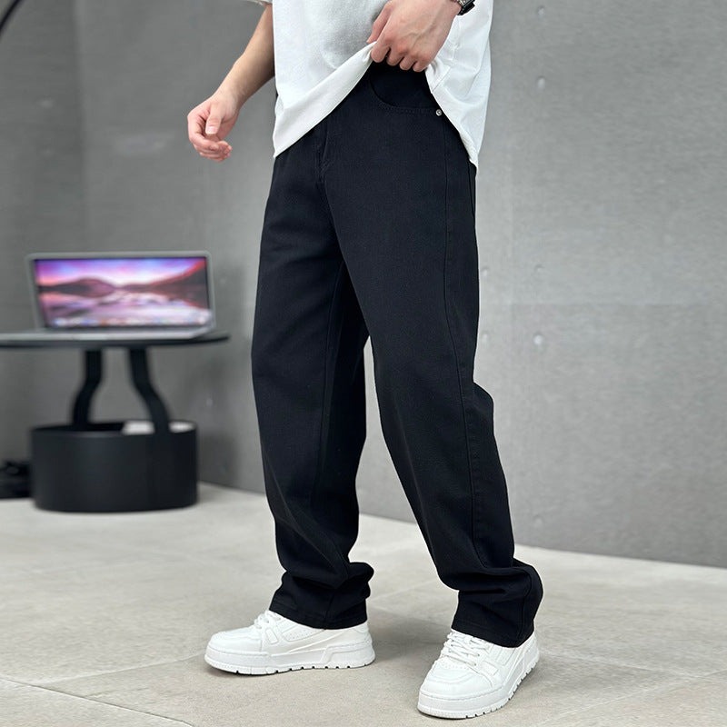 Straight Leg Denim Jeans