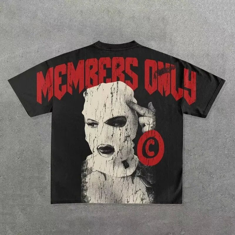 Members Only Ski Mask Graphic T-shirt