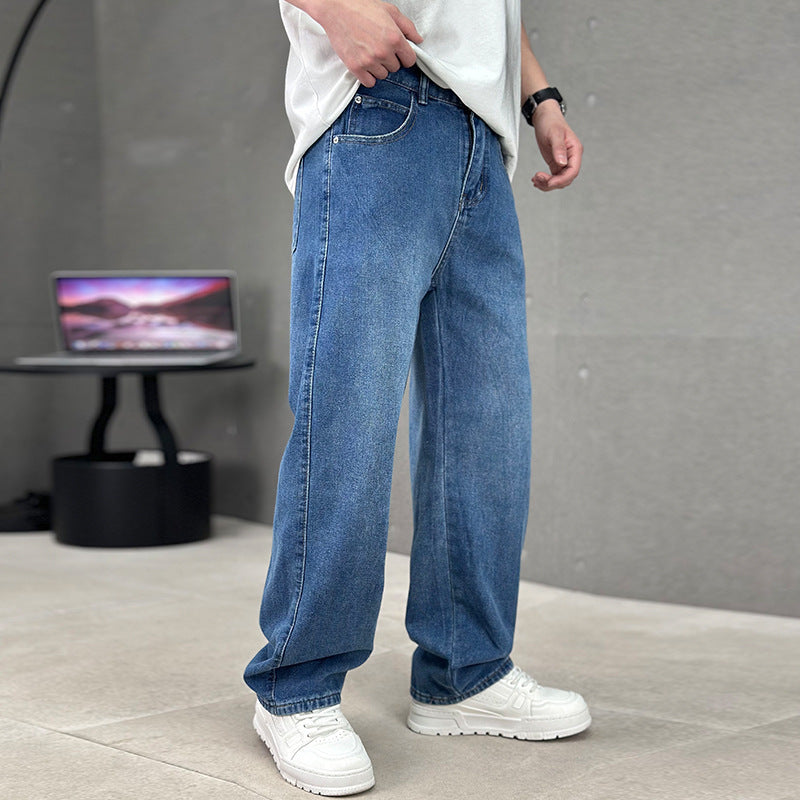 Straight Leg Denim Jeans