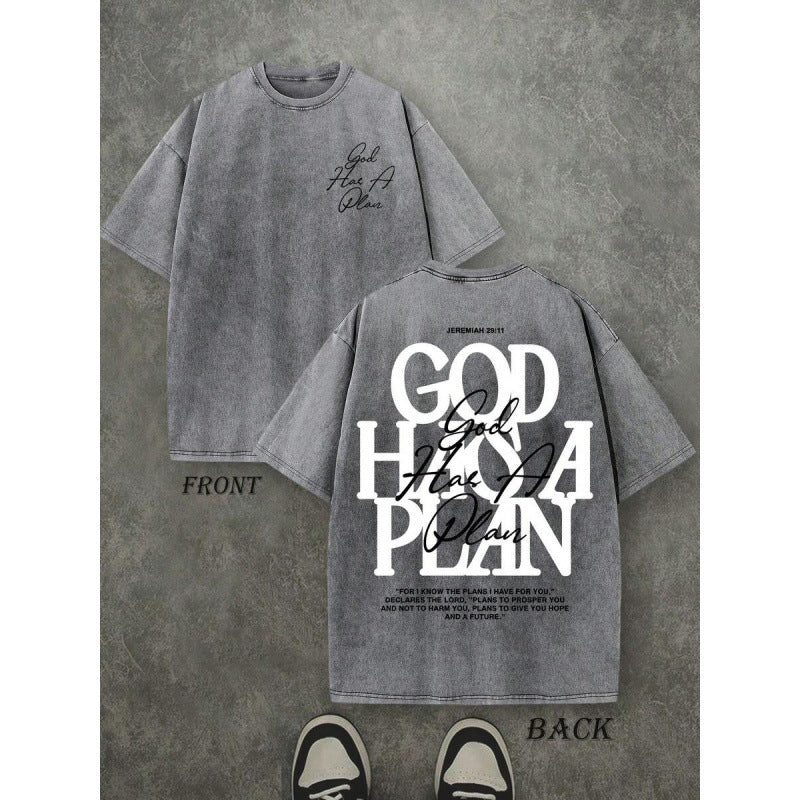 Vintage Washed God Has A Plan T-shirt