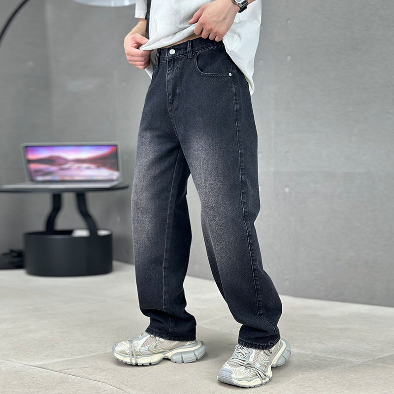 Straight Leg Denim Jeans
