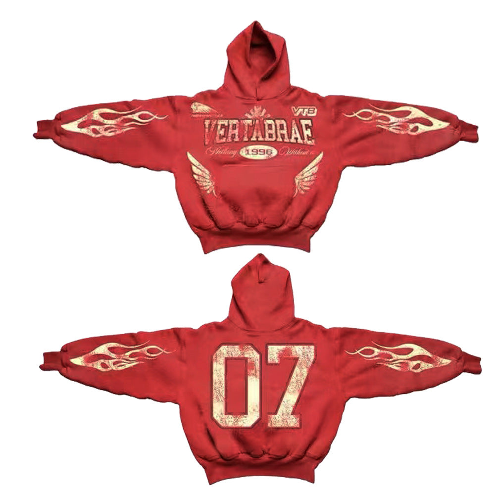 Retro Vintage Casual Streetwear Hoodie