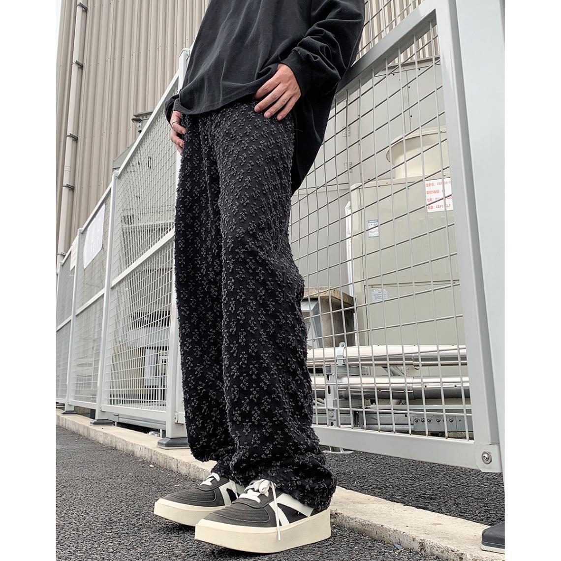 Jacquard Full-print Jeans