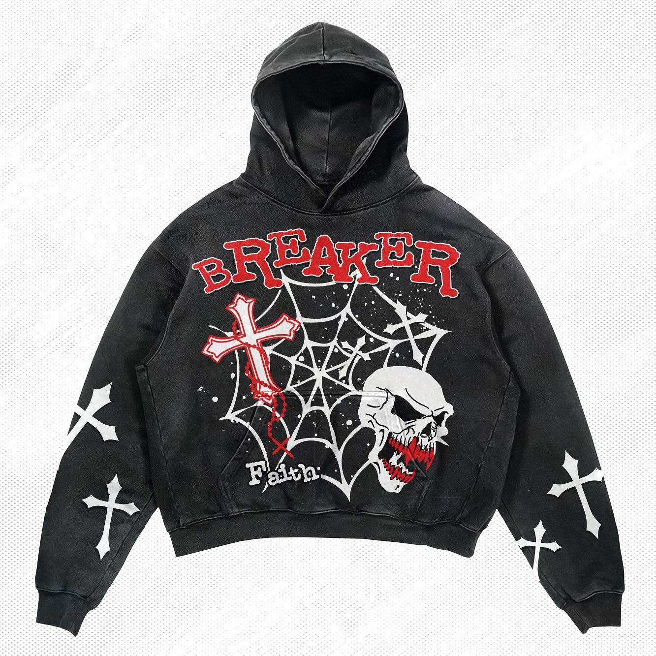 Skull Long-sleeved Hoodie