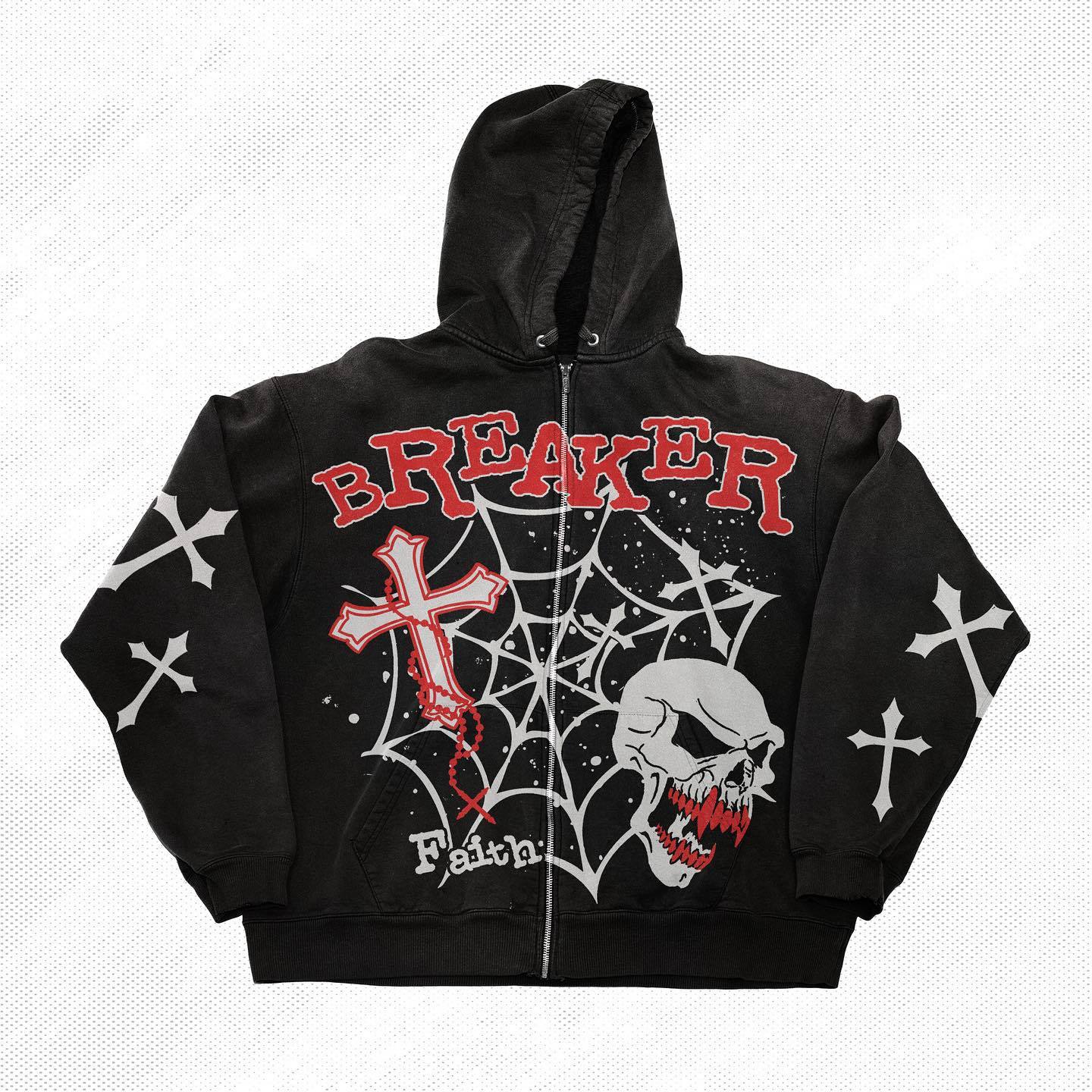 Skull Long-sleeved Hoodie