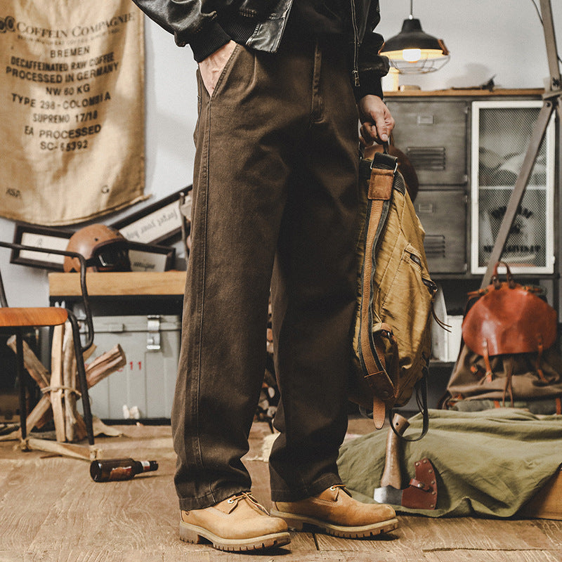 Straight Leg Denim Jeans