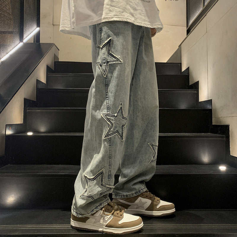 Star Streetwear Y2K Straight Leg Jeans