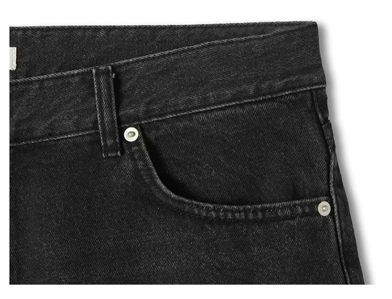 Men's American-style Retro Washed Straight Jeans