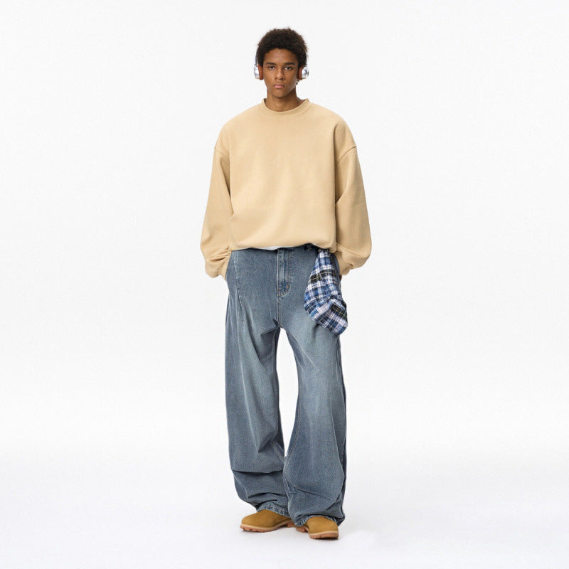 Bandana Washed Baggy Jeans