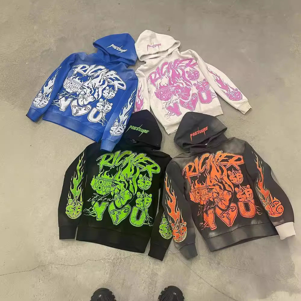 Vintage Y2K streetwear High Street Pullover Hoodie