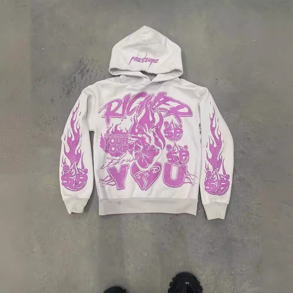 Vintage Y2K streetwear High Street Pullover Hoodie
