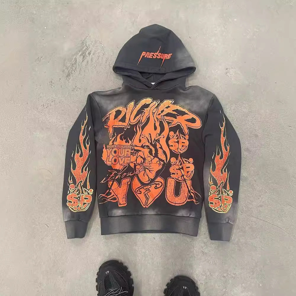 Vintage Y2K streetwear High Street Pullover Hoodie