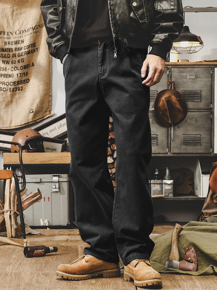 Straight Leg Denim Jeans