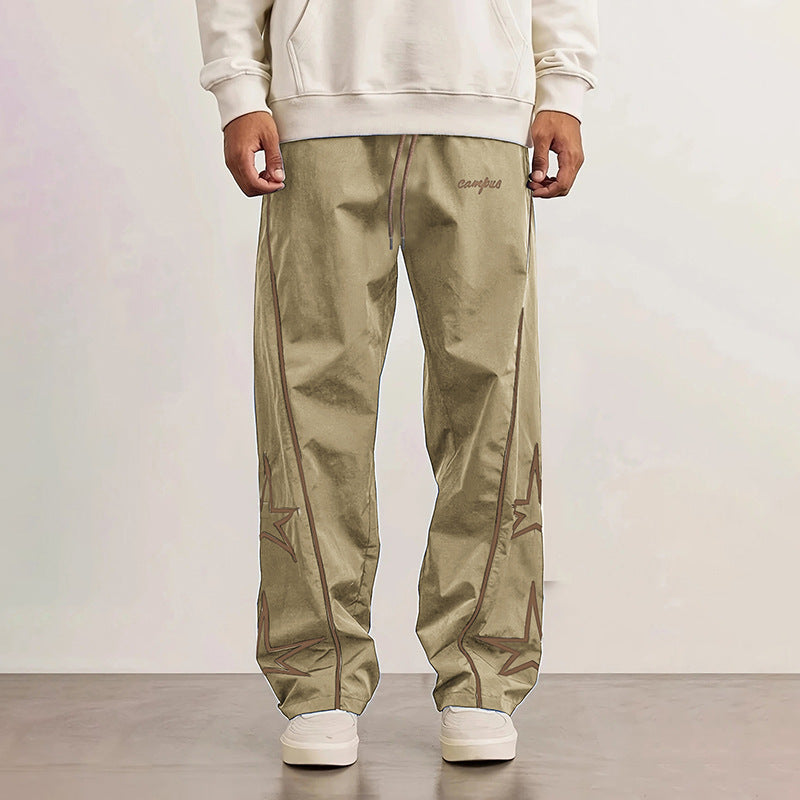 Star Stripe Summer Thin Loose Trackpants