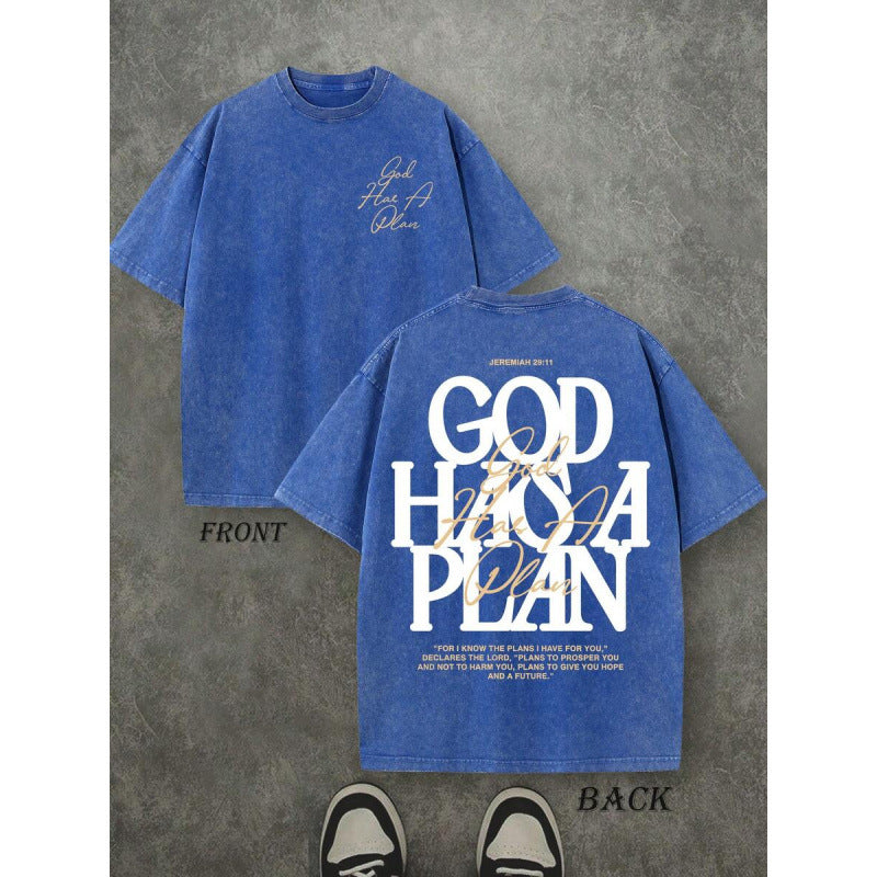 Vintage Washed God Has A Plan T-shirt